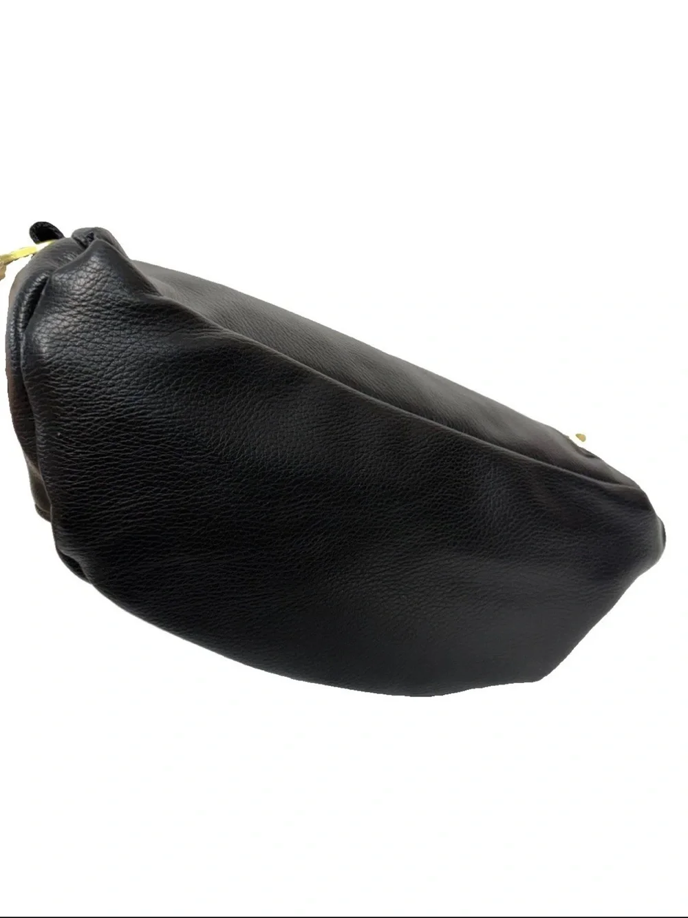 Fawn Design The Mini Black Faux Leather Backpack Diaper Bag Purse with Pockets